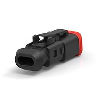DEUTSCH - TE Connectivity 2-2303815-3 ຕ່າງຫຼັກຕ່າງລົດ DT06-2S-TN82, PLG, 2P, BLK, N, SNAPXCAP