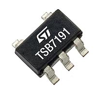 STMicroelectronics TSB7191ILT ເພີ້ມກຳນົດຄວາມແມ່ນຍຳ Precision, 22 MHz, RR IO, 36 V BiCMOS operational amplifier