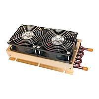 Advanced Thermal Solutions ATS-HE21-C2-R0 ຕົວແປອາກາດຄວາມຮ້ອນນ້ຳເປັນອາກາດ ມີພັນ 2 ອັນ 12VDC, ທູບເປັນຄວາມຮ້ອນ, ນ້ຳເປັນອາກາດ, 266x147x45mm (ຍxກxສ)