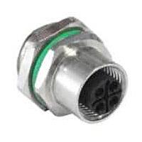 Bulgin PXMBNI12RPF04TFLM16001 ການເຊື່ອມຕໍ່ດ້ານຫຼັງປັດຕິງໄວ Straight M12 T-Code 4P/F