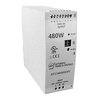 ATC Automatic Timing & Controls ATC480W24V ອຸປະກອນຈົດພະລັງ Power Supply 480 watt 24 vdc