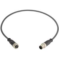 HARTING 21348485491015 ເຄື່ອງສາຍ Ethernet / ເຄື່ອງສາຍເຄືອກ M12-A 4PIN M/F STRT DOUBLE END 1.5M PUR