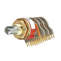 Grayhill 71BF36-01-1-10NC ສະຫນັບສະຫນູນການຫຼຽນວຽກ Rotary Switch, 1 Deck, 1 Pole, 10 Positions, NonShoring, Continuous Rotation