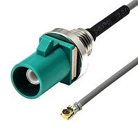 Adam Tech CA-FMP4-XZ001010WP ການປະກອບສາຍ RF CABLE ASSEMBLY, FAKRA