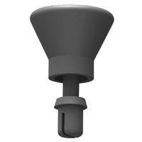 Essentra Components SRT-3555B Snap Snap Rvt, Knob, ສີດຳ, .118 ໃນ-.146 ໃນ Hold