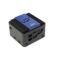 AAEON UP UPS-EDAI-X70864-U01 ຄອມພິວເຕີອຸດສາຫະກຳ UP Squared AI Edge X Computing ດ້ວຍ Intel ATOM x7-E3950, ໃນບອດ 8GB DDR4, 64GB eMMC, ມີ myriad X ຢູ່ພາຍໃນ, ຕິດຕັ້ງຮູບ Ubuntu ລ່າສຸດ, ພາວເອີ 5V6A, ສາຍພາວເອີ EU+US