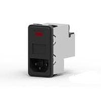 Corcom - TE Connectivity PS000DH3B ປະຕູເຂົ້າ 3A DUAL FUSE SNAP IN MOUNT