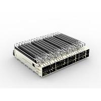 AMP Connectors - TE Connectivity 2170790-1 ການປະກອບກະຕ່າງ CAGE ASSY 1X4 QSFP28 SPRING HS LP