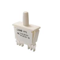 E-Switch PP2-1U7-2B2 ສະຫນັບສະຫນູນຕົວສະແດງ 16A 125VAC 4.8x0.8mm On-On-(On) Wht/Wht
