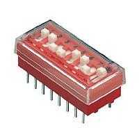 Grayhill 76P07 ປົກປ້ອງກັບຄຸມ DIP Switch Cover Clear Plastic 7 Pos