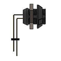 NorComp 8P1P003200GRB01 ຕົວເຊື່ອມ 1P 3P FML SLDR ຖ້ວມຖານປ່ານແຜ່ນ - ສີເທົາ