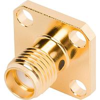 Amphenol SV Microwave 2933-6004 ຕົວເຊື່ອມສາຍສະແມມາ SMA F FlangMountConn 4 ຮູ່ສໍາລັບ .085 Cbl