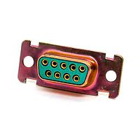Cinch DEM9SA156 ຮອງຮັບ DSUB 9F PCB RA G50 ZINC