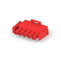 AMP Connectors - TE Connectivity 480763-2 ກອງປະກອບປລັກ PLUG HOUSE 5 POS RED UL94V-2