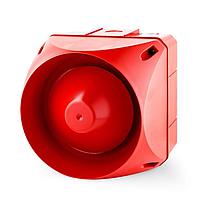 Auer Signal 874460408 ເປີດເສຍສຽງ Alarm Sounder ASX Multi-Tone Alarm Sounder, ຂະໜາດ 4, 63 ໂຕນ, 24-48 V AC/DC, ກອງຮອບແດງ