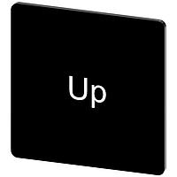 SIEMENS 3SU19000AE160DL0 ປ້າຍປ້າຍປ້າຍ, Up INSCR. LABEL, ສີດຳ 27 X 27MM, UP