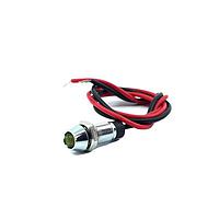 Mallory Sonalert FL1M-6CW-4-Y12V ໄຟສະແດງບົດບົນ LED YEL 6MM NUT 12VAC/DC
