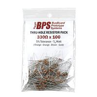 BusBoard Prototype Systems R331X100 ຊຸດອົງປະກອບ 330OHM RESISTOR 1/4W 5% AXIAL 100PK