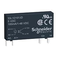 SCHNEIDER SSL1D101JD ຣີເລຍສ໌ Solid State .1A 1-48VDC 3-12VDC SSR SLIM 1