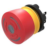 EAO 84-5341.8D20 Emergency Stop Switches Emergency stop switch,  32 mm, mushroom-head, illuminative, Red, Plastic, opaque, 2 NC, Maintained, Plug-interminal, 2.8 x 0.5 mm, IP65, IP66, IP67, Twist to unlock, Red / Green