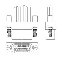Nanonics - TE Connectivity STM065PC2DC018N ສາຍ I/O 65P ປລັກແຖວຄູ່ DUAL ROW 30 AWG STRANDED
