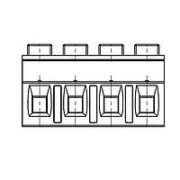 Molex 39766-1006 ປລັກ 7.62MM EURO PLUG RA HC GR