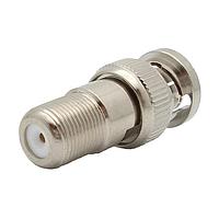 Amphenol RF 242154 ຕົວແປ RF - ລະຫວ່າງຊຸດ BNC PLUG ໄປຫາ F JACK ADAPTER