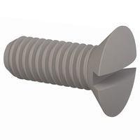 Essentra Components 50M030050L008 ສະກຣູຫຼັກສອງດ້ານມີຮູບແບບຊອດ 90 Slotted CSK Screw, M3 X .5 Thread, 8mm Lg