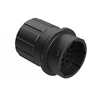 Amphenol SINE Systems RTS1BS18N23PHEC03R ປະຕູປ່ອງ Receptacle, Inline, 23 ຕຳແໜ່ງ, ຜູ້ຊາຍ, ຂະໜາດ Shell 18, ຢາງຊິໂລຄອນ Seal ແລະ End Cap ມີການປິດສາຍສະເພາະລົງ