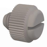 Essentra Components 092528018TEG ກຸມນິ້ວສະແລດດອດ Thumb Screw Slotted, 1/4-28 Thread, 3/16 Lg