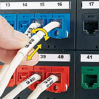 Panduit R100X150V8C ປ້າຍສະແກນແລະຕິດຕັ້ງສາຍສະແກນ P1 Cassette, Turn-Tell Self-Laminating L