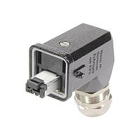 HARTING 09451151106 ອຸປະກອນປະກອບຂ້າງ Modular RJI IP67 DATA PLUG METAL ANG HAN3M COMP