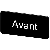 SIEMENS 3SU19000AC160GE0 ປ້າຍປະກັບ, Avant INSCR. LABEL, ສີດຳ 12.5 X 27MM, AVANT