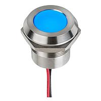 APEM Q22Y5SXXB220E ອິນດິເຄເຕີ BLU LED 220VAC 22mm Stls Stl, Wire