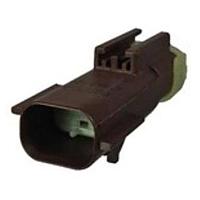 Aptiv 54200275 ຕົວເຊື່ອມຕໍ່ 2 ທາງ ຜູ້ຊາຍ APEX 2.8 ປິດກັນນ້ຳ ສີນ້ຳຕານມື CONN