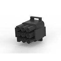 AMP Connectors - TE Connectivity 794537-1 ຕູ້ແບັດເຕີຣີແລະປະຕູເຊື່ອມຕໍ່ 09P UMNL PLUG HSG 150C BLK