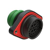 Amphenol SINE Systems AHDP02-24-21SN-STA ຕົວເຊື່ອມຕໍ່ 21 ຕໍ່ຕຳແໜ່ງ ຕູ້ຕິດຕູ້, ປະຕູ, ຂະໜາດຮອບ 24, ການປິດປ້ອງແບບປົກກະຕິ (ສີຂຽວ), ຕົວແປງການດັບສະແຕຣດນ້ອຍ