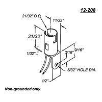 VCC 12-208 ຖານຖືໂຄມໄຟ LPH S-8 Candelabra Bayonet INC 125V NGRD