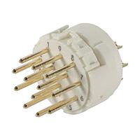 HARTING 09151122612 ຕົວເຊື່ອມມິດຕຣິກວົງກົມ Han M23 Signal, 12pin Male Solder Insert CCW (12 1mm contacts)