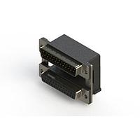 EDAC 663-025-664-000 ຕູ້ສະຫນອງ Dual Port D-Sub ມຸມຂວາ ຕູ້ສະຫນອງ Dual Port D-Sub