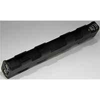 Eagle Plastic Devices 12BH365D-GR ຖານຖ້ວມແບດເຕີຣີ 6 AA ມີແຖບບິນດ້ວຍການບວດ