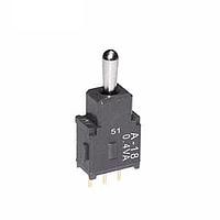 NKK Switches A13JP ປຸ່ມສະຫງວນຍ່ອຍປອດແລະປິດ Process Sealed Subminiature Toggles ON-OFF-ON .248 BAT STRT PC .4VA
