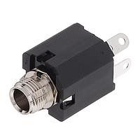 Amphenol Audio ACJM-MVS-2S ຕົວເຊື່ອມໂທລະສັບ 1/4"JACK MTL NUT INSERT W/GRIP PTS