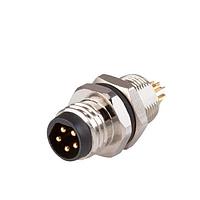 Same Sky (formerly CUI Devices) CDM812-04A-MT-R805-67 ກົດຕິດຕູ້ດ້ານຫຼັງກັບພິນຕົວຕົວຕົວຕົວຕົວຕົວຕົວຕົວຕົວຕົວຕົວຕົວຕົວຕົວຕົວຕົວ M8 x 0.5 ACoding ນຸ່ມທອງ IP67