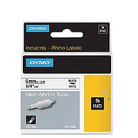 DYMO 63020771 IND Heat-Shrink Tube ເທບສີຂາວ (6mm x 1.5m)