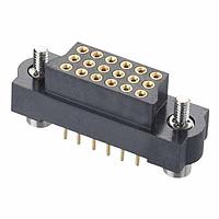 Harwin M83-LFT1F2N18-0000-000 ປະຕູປ່ອງ 3R 18P F VERT PC TAIL 3MM W/JS