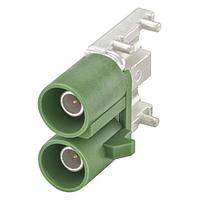 Rosenberger 59S2DU-40MT5-E ປລັກຕໍ່ສາຍ PCB ບອດ PC-Board SMD ມຸມຂວາ E ເຂັ້ມຂຽວ