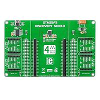 Mikroe MIKROE-1447 ບັດລູກແລະບອດ OEM STM32F3 Discovery Shield