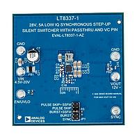 Analog Devices EVAL-LT8337-1-AZ ຕົວຄວບຄຸມແຮງດັບໄຟຟ້າ - ຕົວຄວບຄຸມສະຫນັບສະຫນູນ LT8337-1 Demo28V, 5A SS Bst w/ PassThru