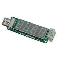 Mikroe MIKROE-201 ບອດສະແດງ SERIAL 7-SEG 4-DIGIT LED DISPLAY BOARD